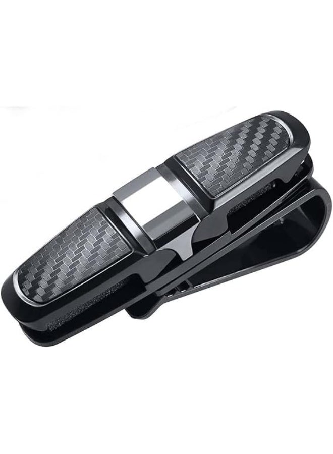 يو شوب حامل نظارات لواقي الشمس للسيارة من يوشوب، حامل بمشبك تثبيت للنظارات، مشبك مزدوج الأطراف قابل للدوران 180 درجة - Image 1